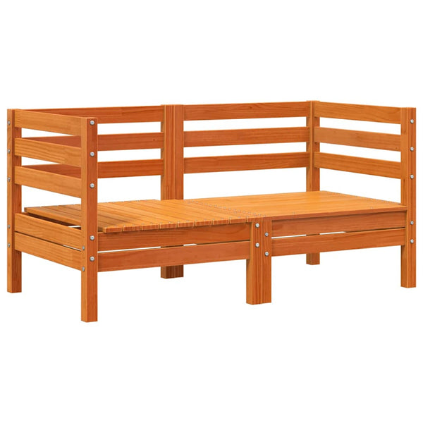Garten Ecksofa Set, Kiefer Massivholz, 2-teilig