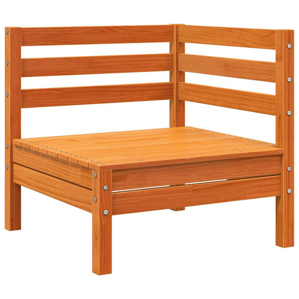 Garten Ecksofa Set, Kiefer Massivholz, 2-teilig