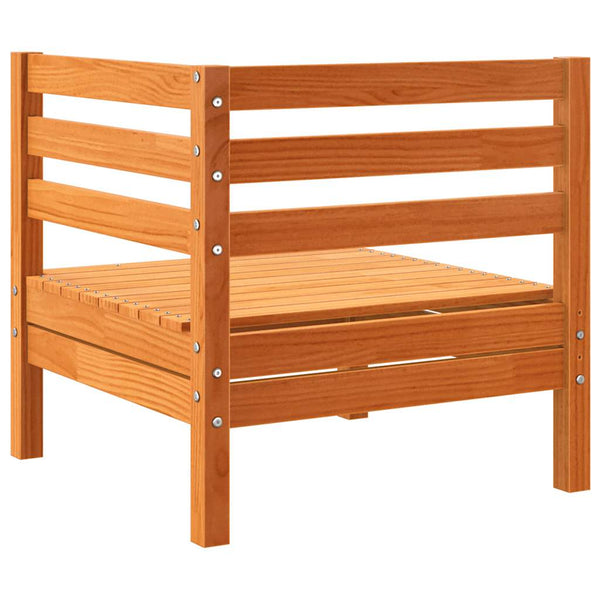 Garten Ecksofa Set, Kiefer Massivholz, 2-teilig