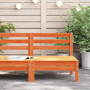 vidaXL Canapé de jardin sans accoudoirs Marron miel Bois de pin massif