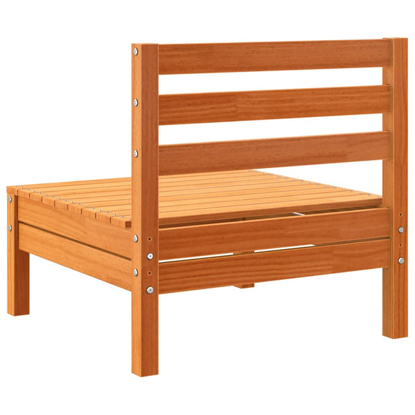 vidaXL Canapé de jardin sans accoudoirs Marron miel Bois de pin massif