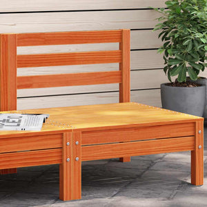vidaXL Canapé de jardin sans accoudoirs Marron miel Bois de pin massif