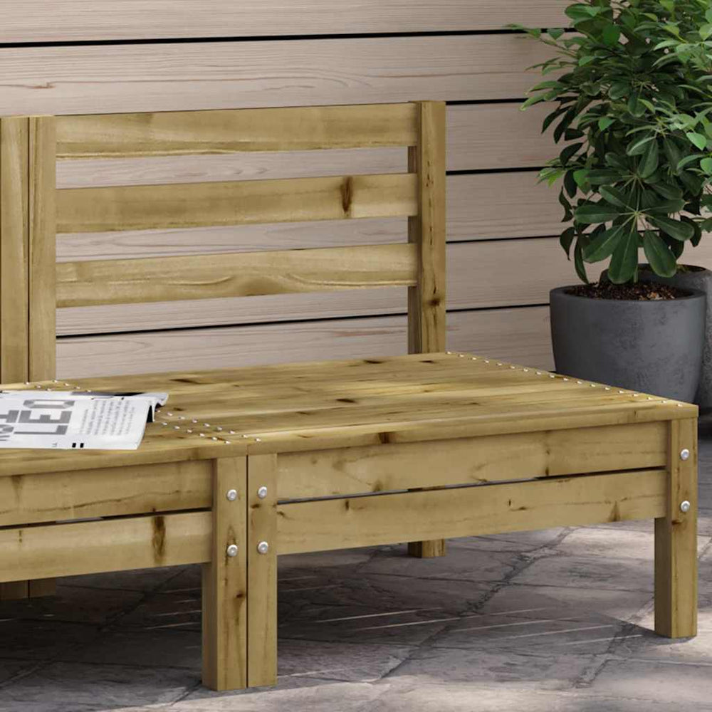 vidaXL Armless Garden Sofa Impregnated Pine Wood