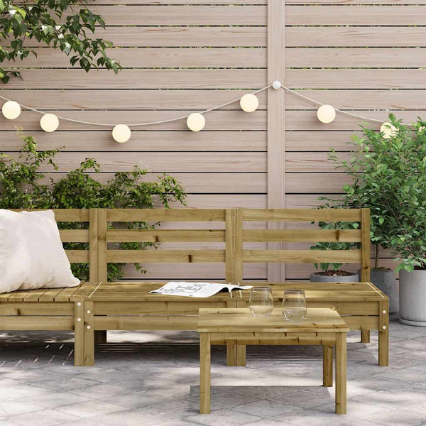 Gartensofas ohne Armlehnen, 2er Set, Kiefer