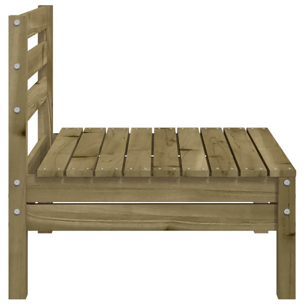 Gartensofas ohne Armlehnen, 2er Set, Kiefer