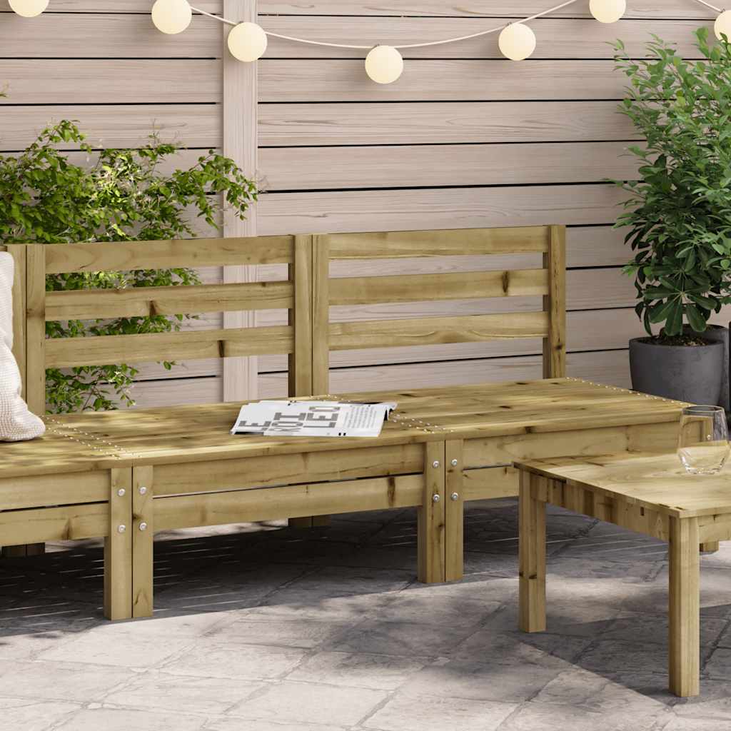 Gartensofas ohne Armlehnen, 2er Set, Kiefer