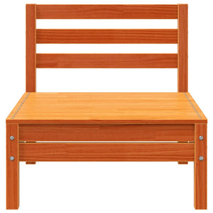 Gartensofa ohne Armlehne, 4er Set, Kiefer, Braun