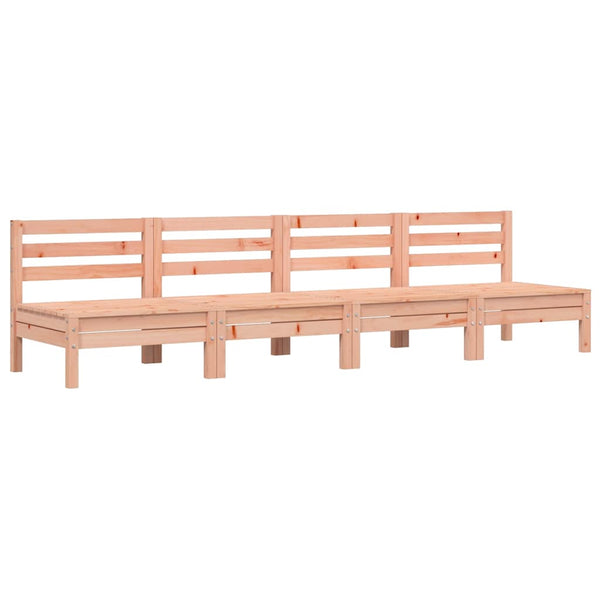 Douglasie Gartensofas ohne Armlehnen 4er Set