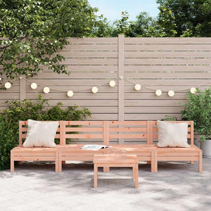 Douglasie Gartensofas ohne Armlehnen 4er Set