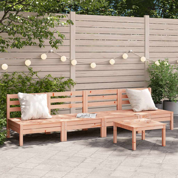Douglasie Gartensofas ohne Armlehnen 4er Set