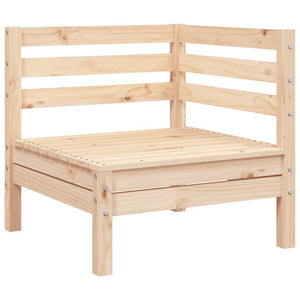 2-Sitzer Gartensofa mit Hocker Kiefernholz