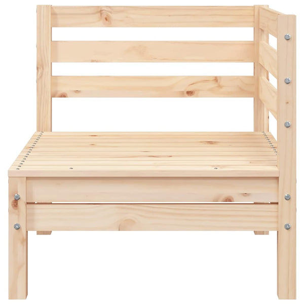2-Sitzer Gartensofa mit Hocker Kiefernholz