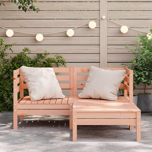 2-Sitzer Gartensofa mit Hocker Douglasie