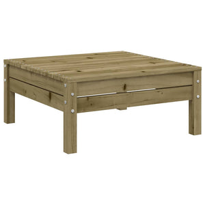 Gartensofa 2-Sitzer mit Hocker Kiefer Imprägniert