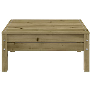 Gartensofa 2-Sitzer mit Hocker Kiefer Imprägniert