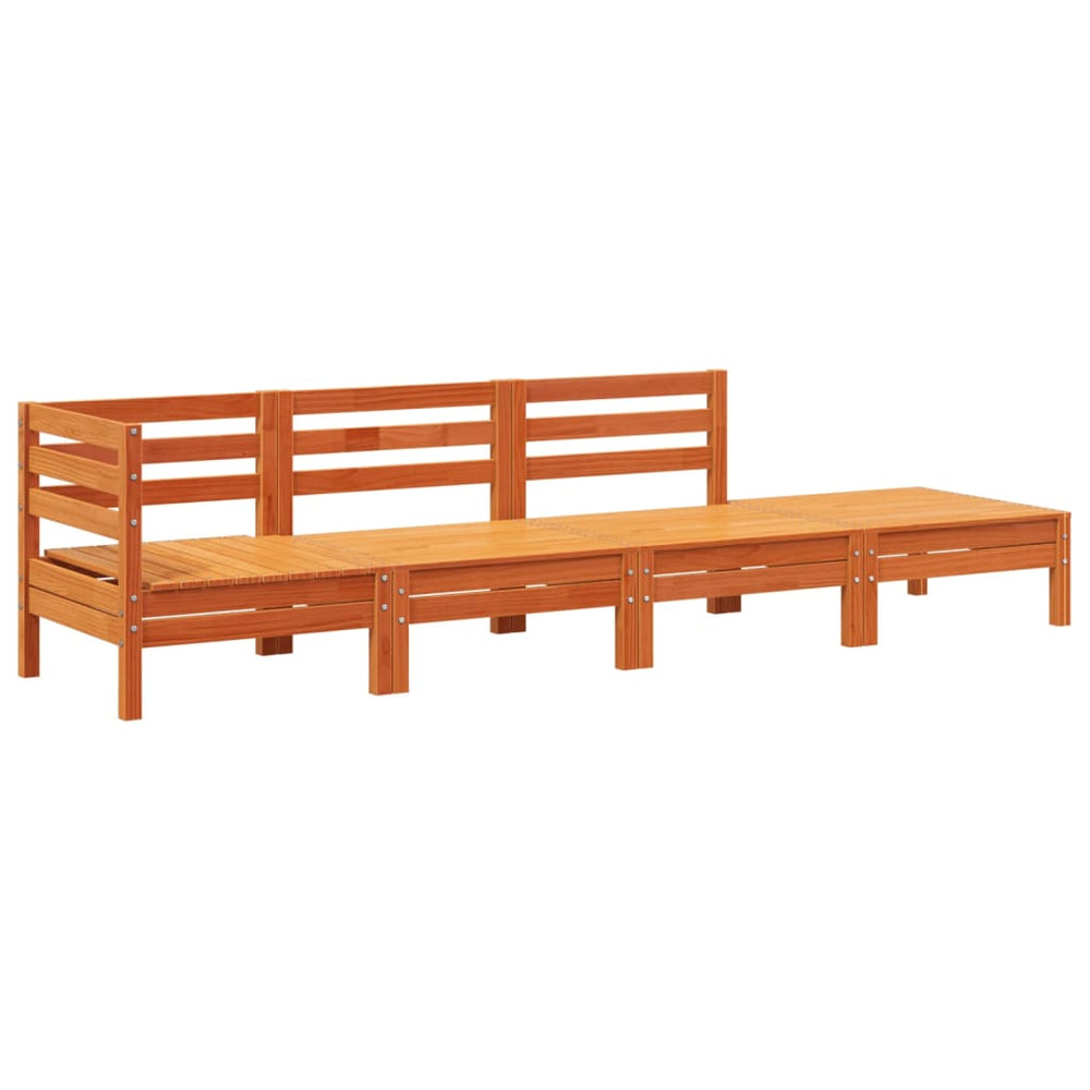 4-Sitzer Gartensofa aus Kiefernholz