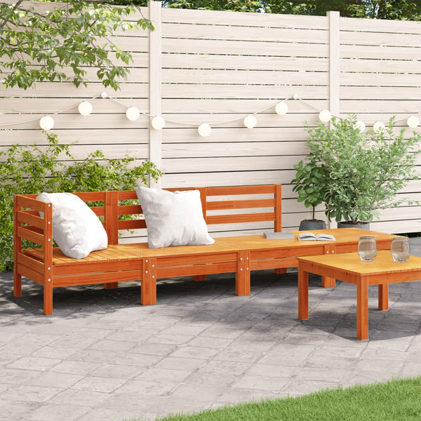 4-Sitzer Gartensofa aus Kiefernholz