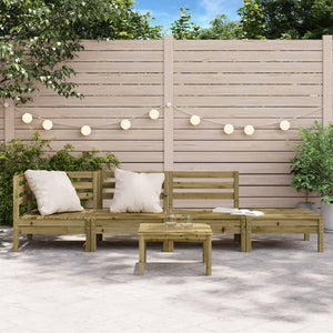 4-Sitzer Gartensofa Kiefer Imprägniert
