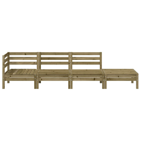 4-Sitzer Gartensofa Kiefer Imprägniert