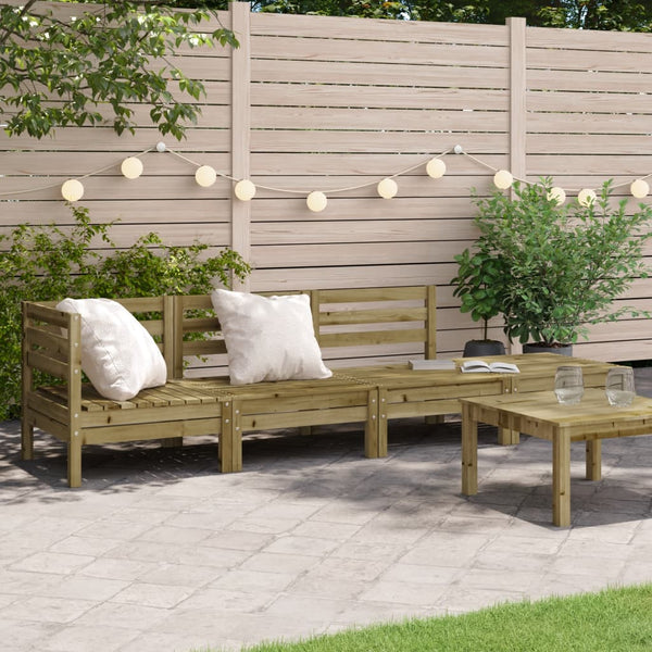 4-Sitzer Gartensofa Kiefer Imprägniert