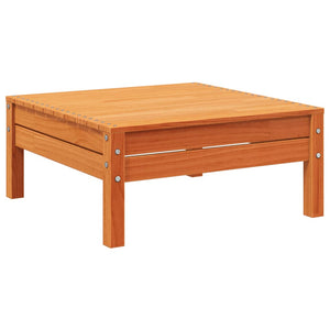 Gartensofa 3-Sitzer mit Hocker Kiefer Wachsbraun