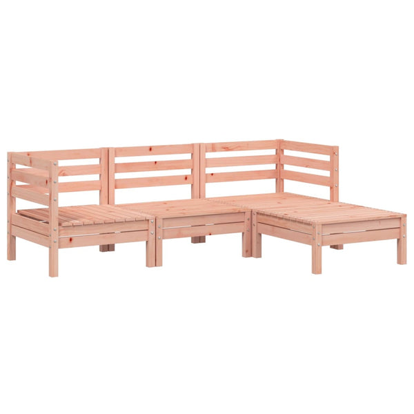 3-Sitzer Gartensofa mit Hocker Douglasie
