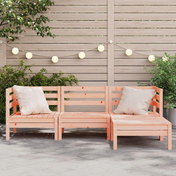 3-Sitzer Gartensofa mit Hocker Douglasie