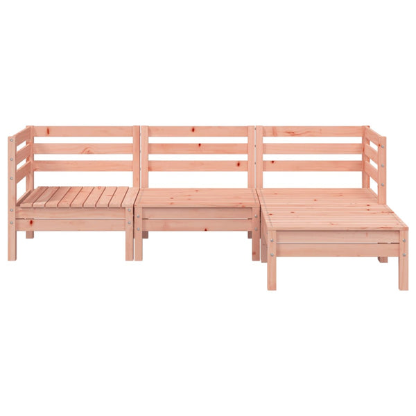 3-Sitzer Gartensofa mit Hocker Douglasie