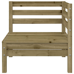 Gartensofa 3-Sitzer mit Hocker