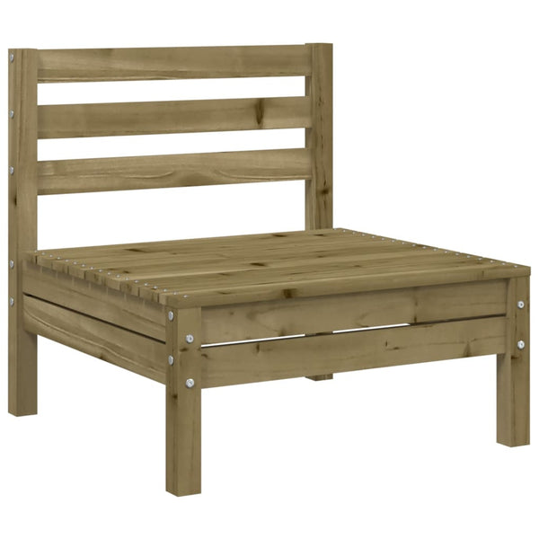 Gartensofa 3-Sitzer mit Hocker