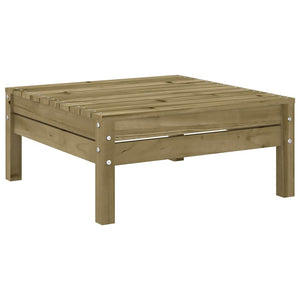 Gartensofa 3-Sitzer mit Hocker