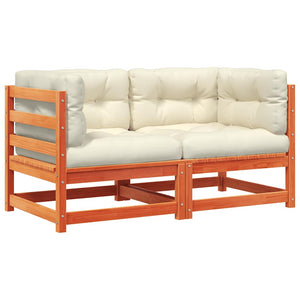 Garten Ecksofa Set mit Kissen, 2-teilig