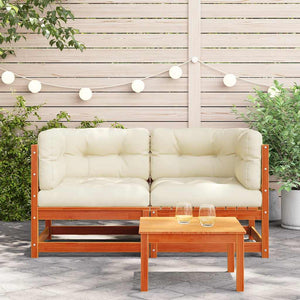 Garten Ecksofa Set mit Kissen, 2-teilig