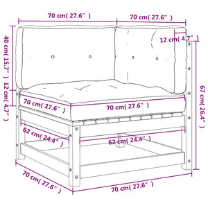 Garten Ecksofa Set mit Kissen, 2-teilig