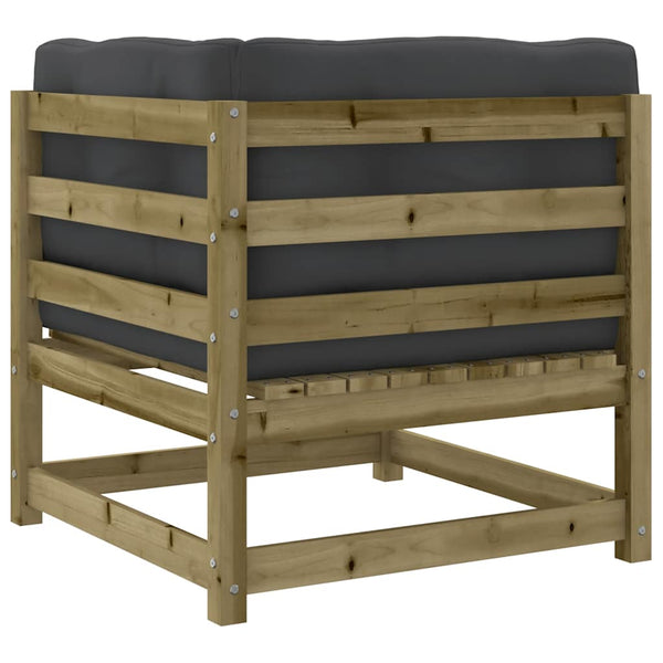 Garten Ecksofa Set mit Kissen, Kiefer Imprägniert