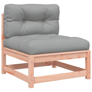 Gartensofa Douglasie ohne Armlehnen mit Kissen