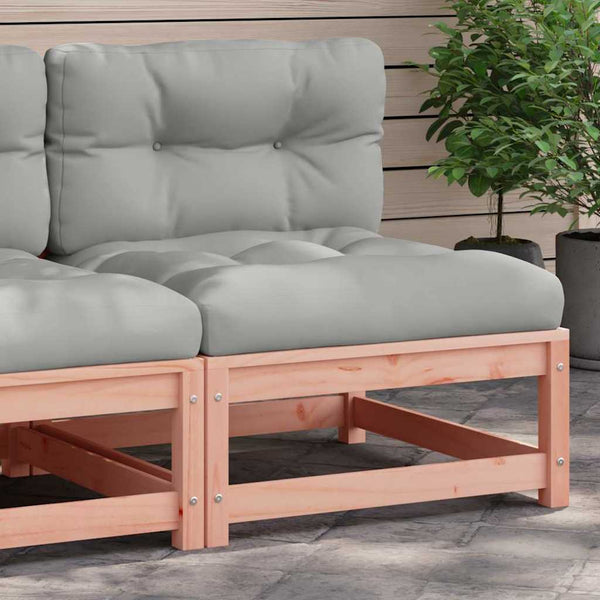 Gartensofa Douglasie ohne Armlehnen mit Kissen