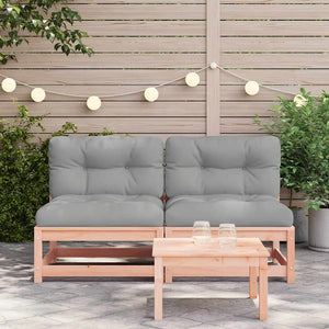 Gartensofas ohne Armlehnen mit Kissen, 2er-Set