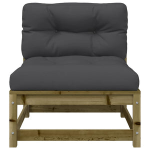 Gartensofa ohne Armlehne 2er Set mit Kissen