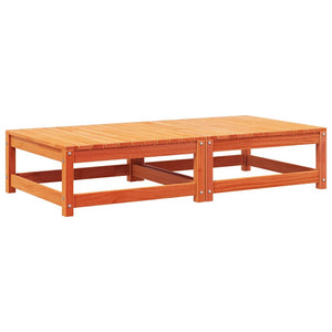 Gartenhocker mit Kissen, 2er Set