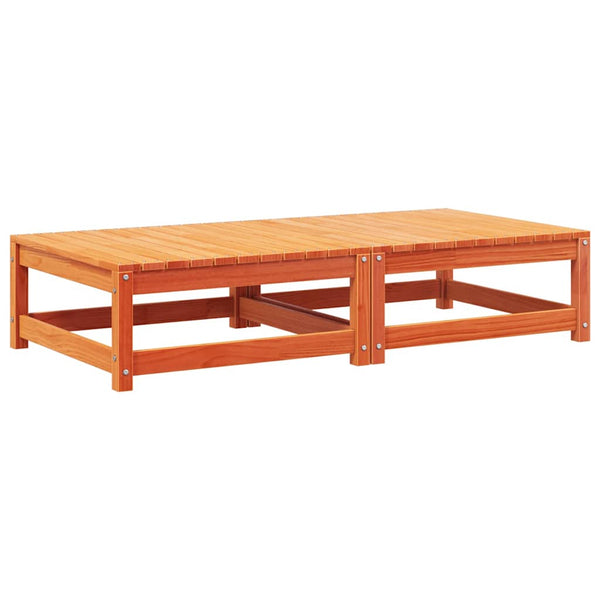 Gartenhocker mit Kissen, 2er Set