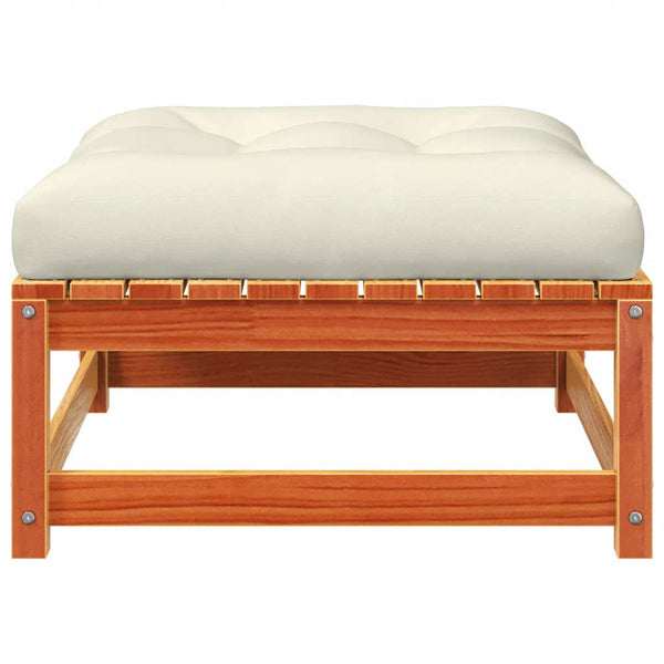 Gartenhocker mit Kissen, 2er Set