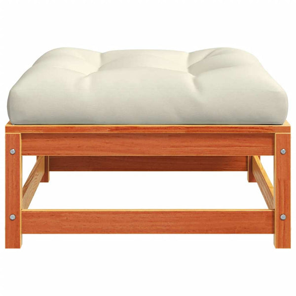 Gartenhocker mit Kissen, 2er Set