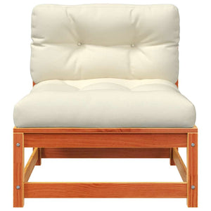 2-Sitzer Gartensofa Kiefer Massivholz Wachsbraun