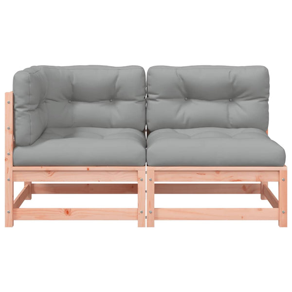 2-Sitzer Gartensofa Douglasie mit Kissen