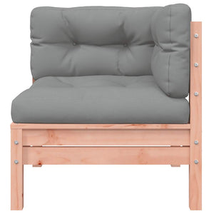 Garten Ecksofa Douglasie mit Kissen (2 Stk)