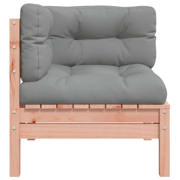 Garten Ecksofa Douglasie mit Kissen (2 Stk)