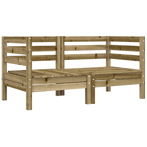 Garten Ecksofa Kiefer Imprägniert mit Kissen