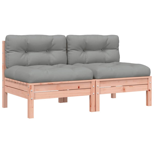 Gartensofa ohne Armlehnen Douglasie mit Kissen