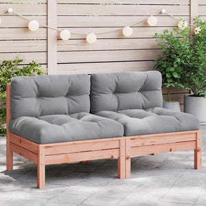 Gartensofa ohne Armlehnen Douglasie mit Kissen